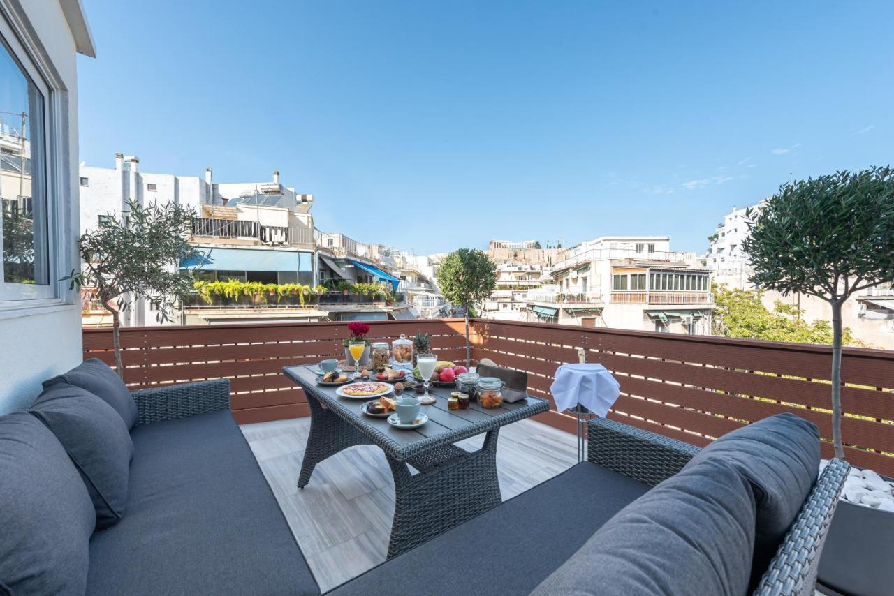 Apartmán Acropolis Divine Penthouse Atény Exteriér fotografie