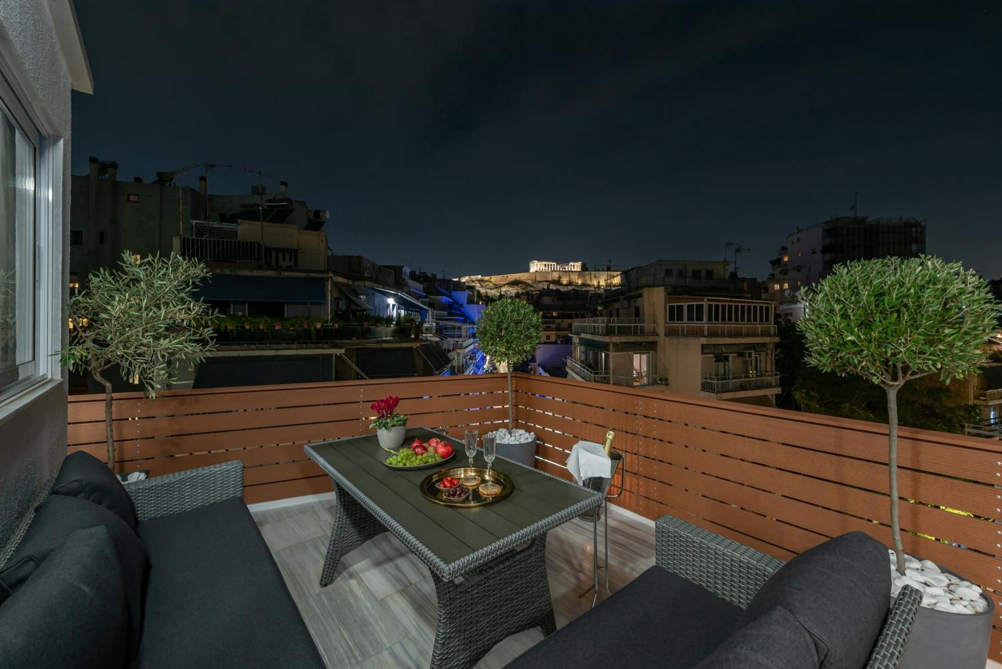 Apartmán Acropolis Divine Penthouse Atény Exteriér fotografie