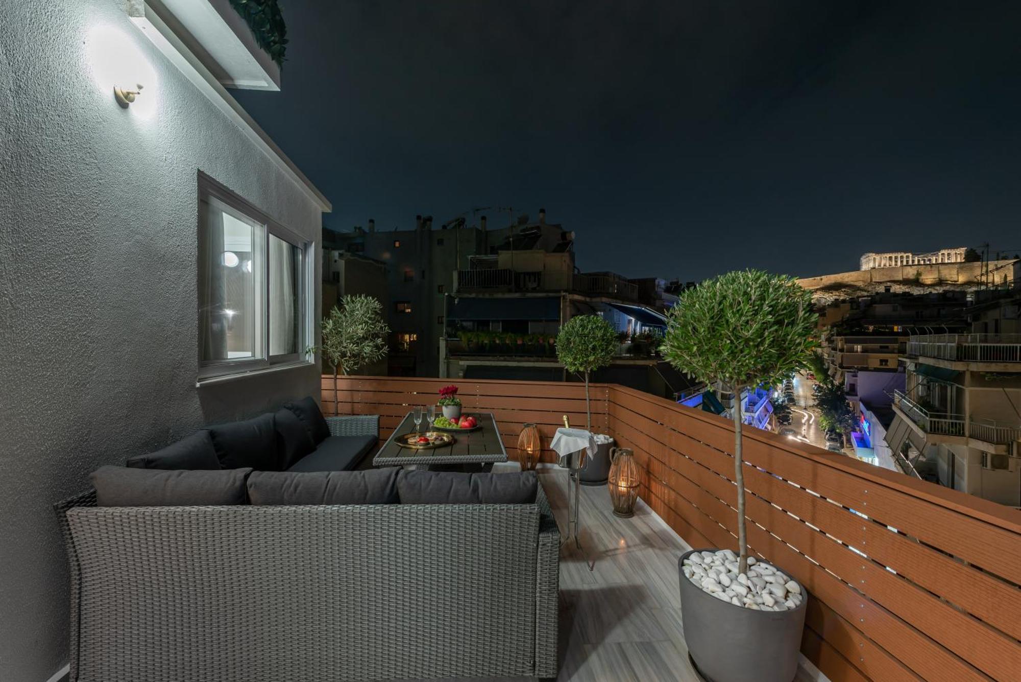Apartmán Acropolis Divine Penthouse Atény Exteriér fotografie